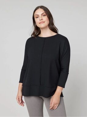 SPANX Perfect Length Dolman 3/4 Sleeve Sweatshirt Size XL